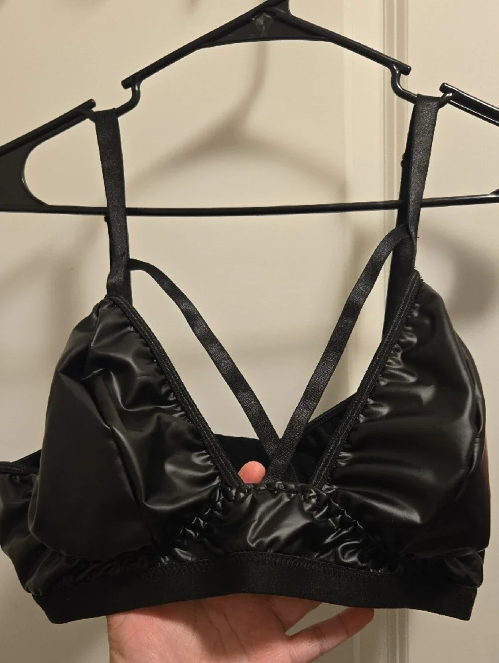 Black Bralette with Strappy Detail
